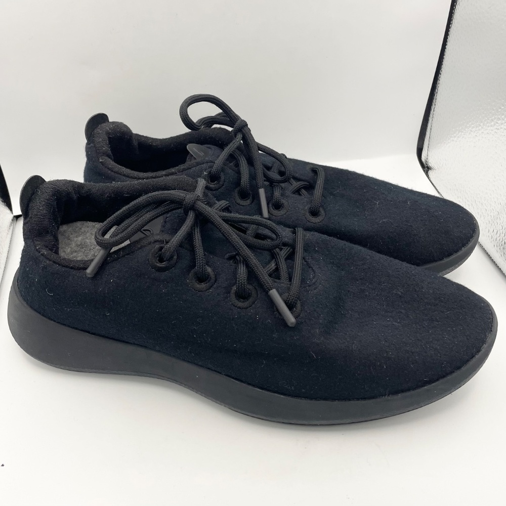Allbirds mens merino wool runner comfy classic black sneakers Size 11 - Picture 2 of 14